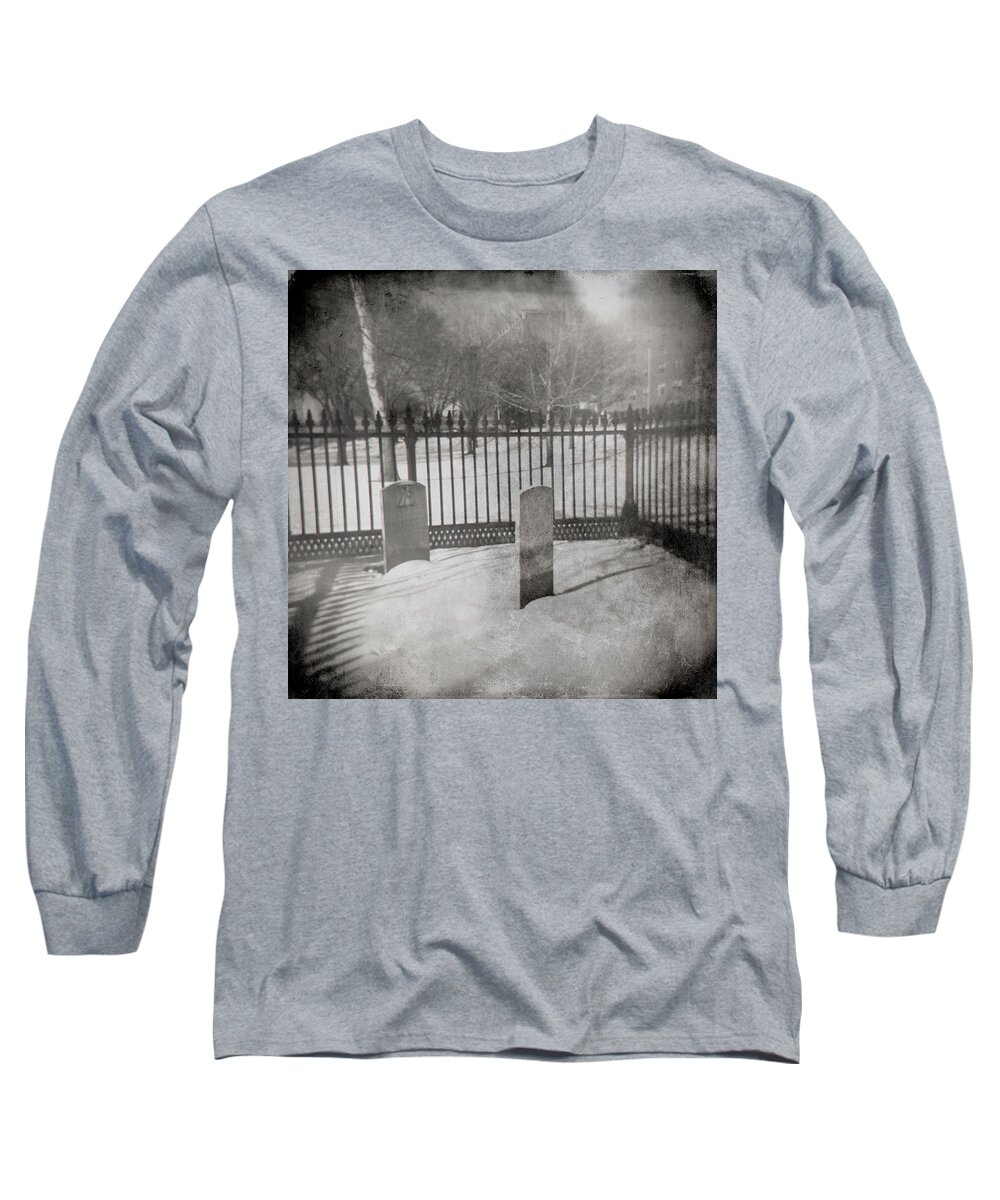 Tombstone Long Sleeve T-Shirt featuring the photograph Face To Face by Jean Macaluso
