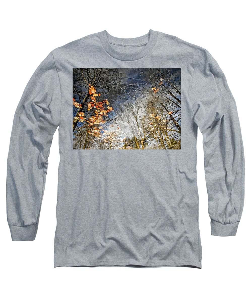 Landscapes Long Sleeve T-Shirt featuring the photograph Fall Reflections by Joan Reese