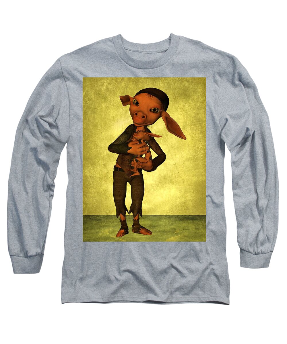 Child Long Sleeve T-Shirt featuring the digital art Father and Son by Gabiw Art