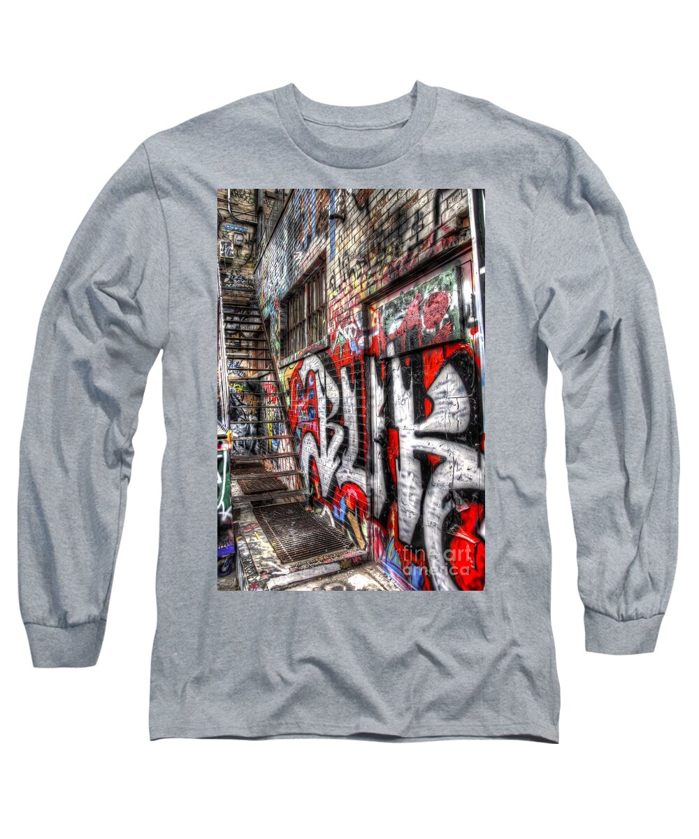 Graffiti Long Sleeve T-Shirt featuring the photograph Freestyle Walking by Anthony Wilkening