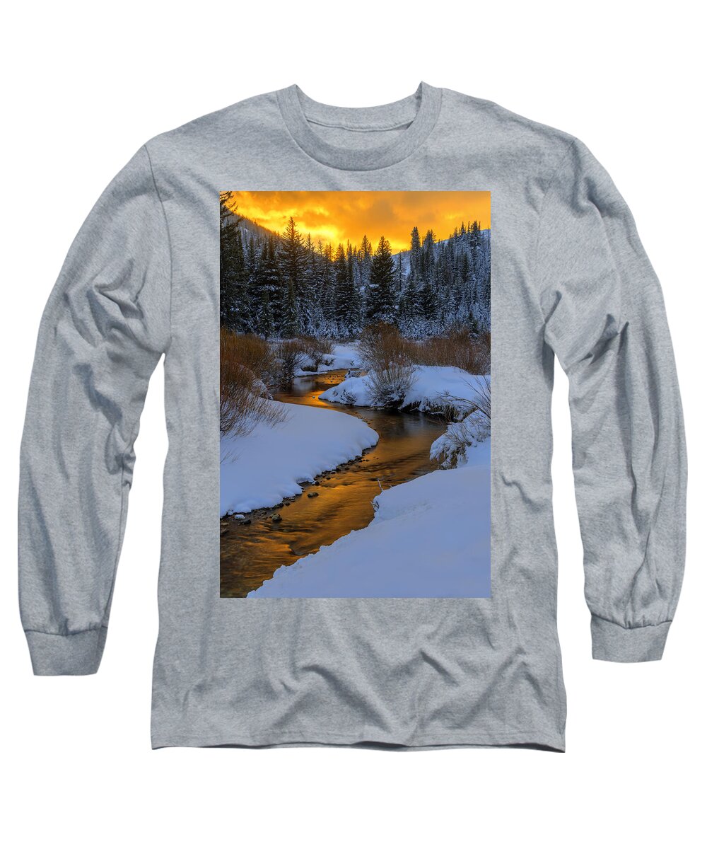 Utah Long Sleeve T-Shirt featuring the photograph Golden Silence by Dustin LeFevre