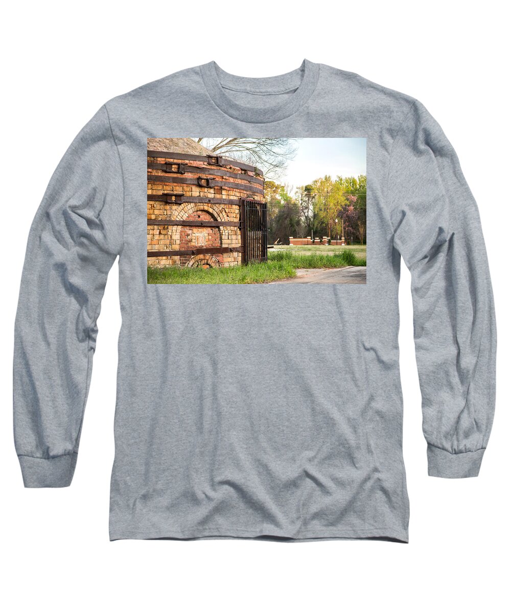 Cayce Long Sleeve T-Shirt featuring the photograph Guignard Brick Works-1 by Charles Hite