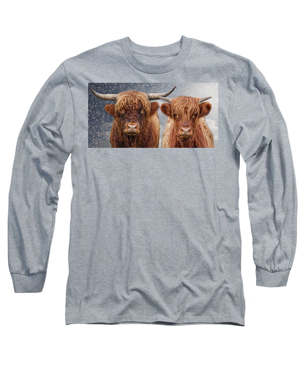 Animals Long Sleeve T-Shirt featuring the photograph He and She by Joachim G Pinkawa