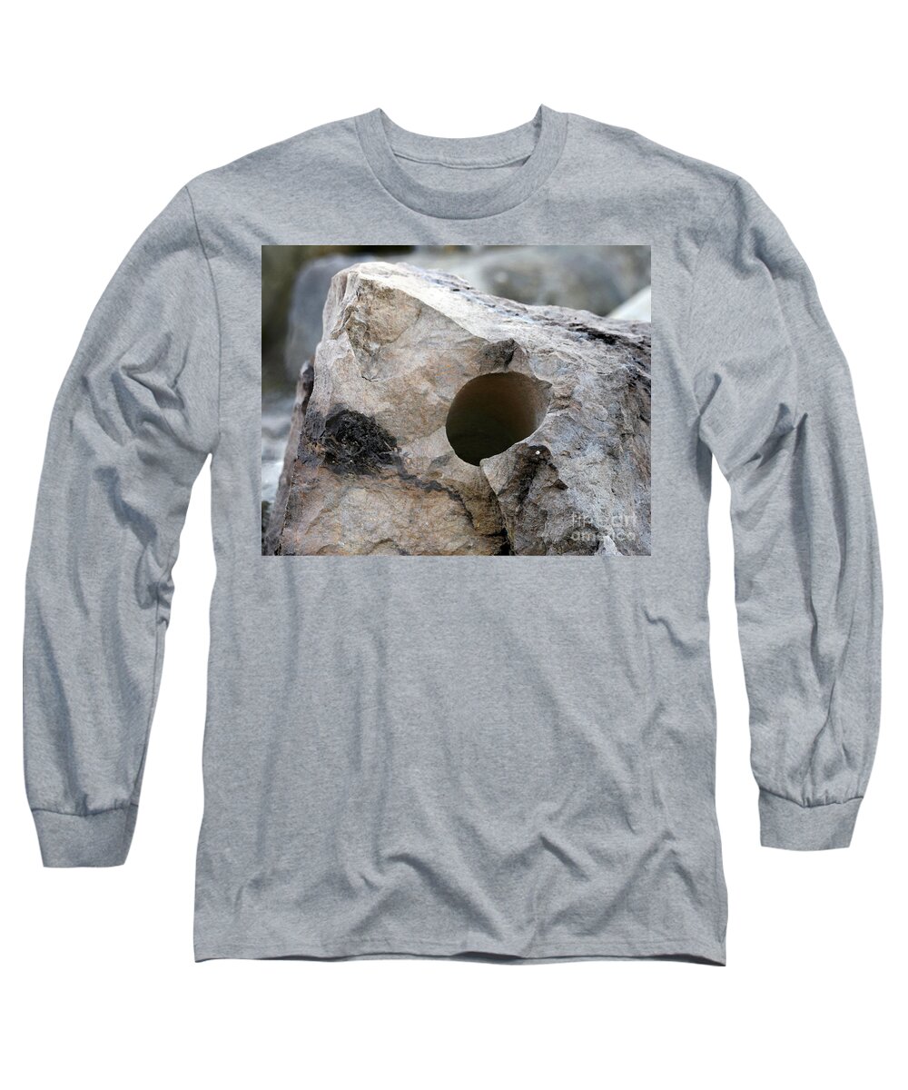Rock Long Sleeve T-Shirt featuring the photograph Hole In One by Eileen Gayle