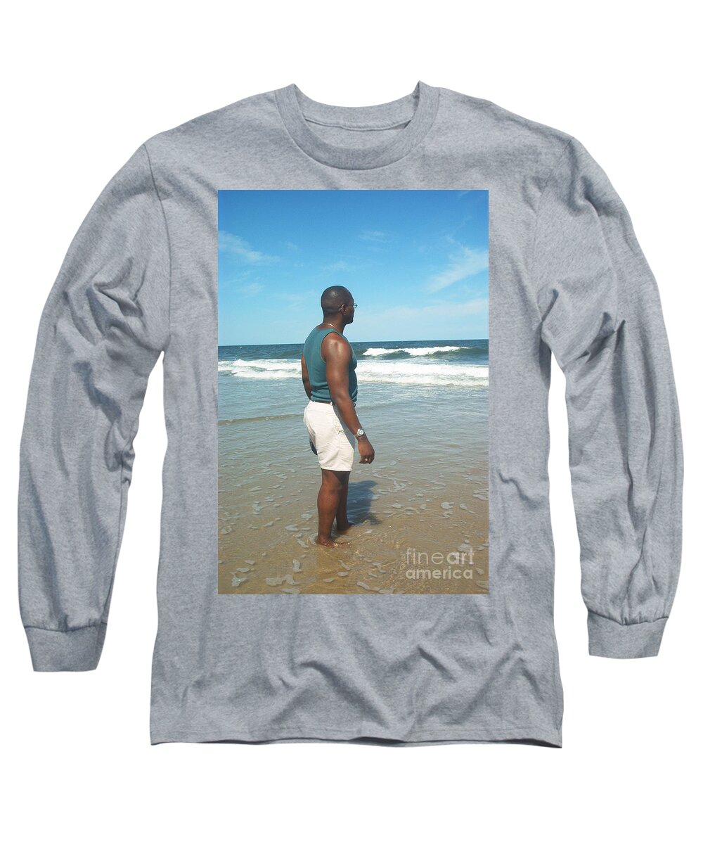 In Deep Thought Long Sleeve T-Shirt featuring the photograph In Deep Thought by Emmy Vickers