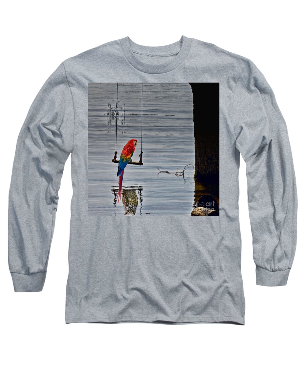 Tree Long Sleeve T-Shirt featuring the photograph In reflective mood by Les Palenik