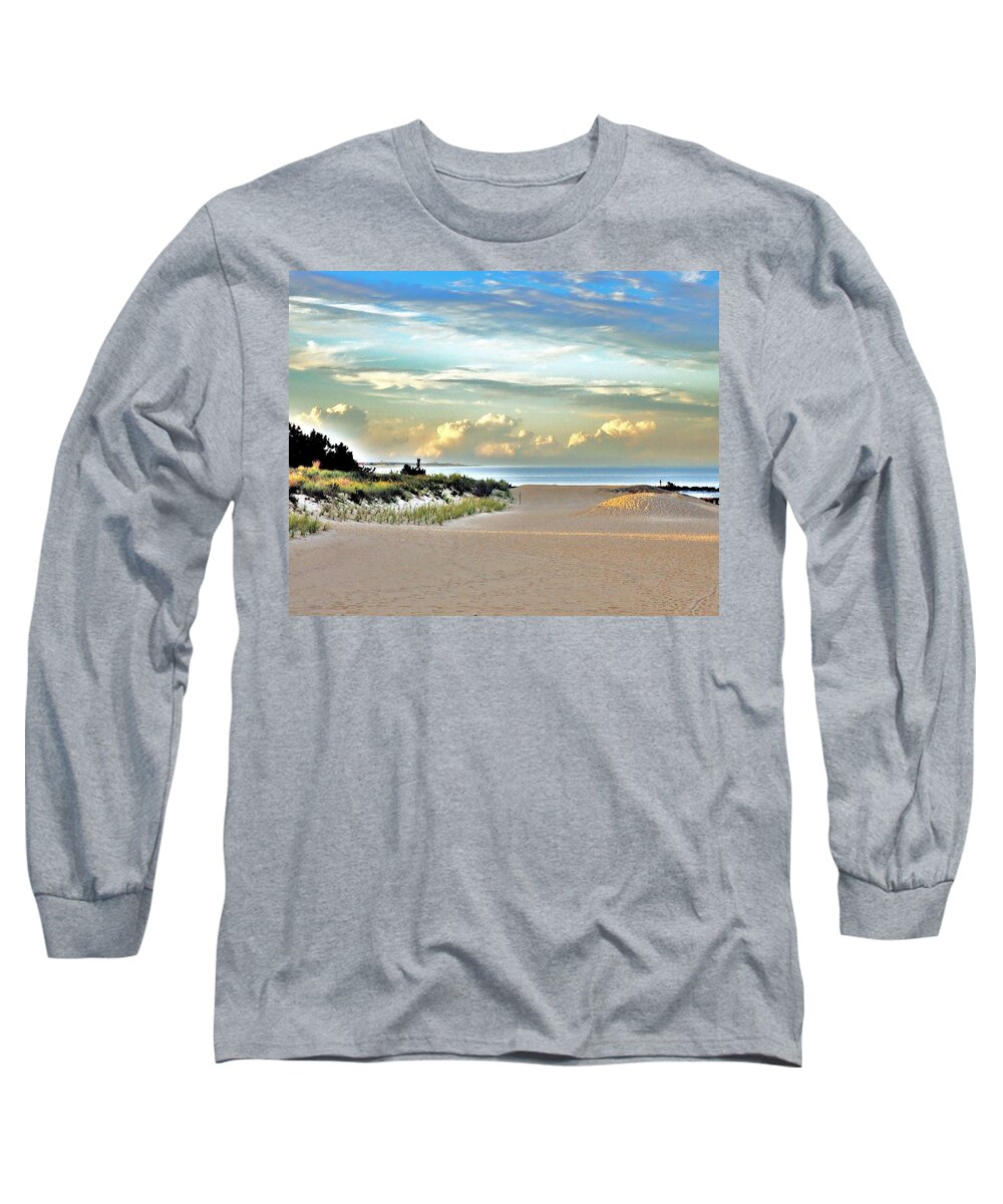 Indian River Inlet Long Sleeve T-Shirt featuring the photograph Indian River Inlet - Delaware State Parks by Kim Bemis
