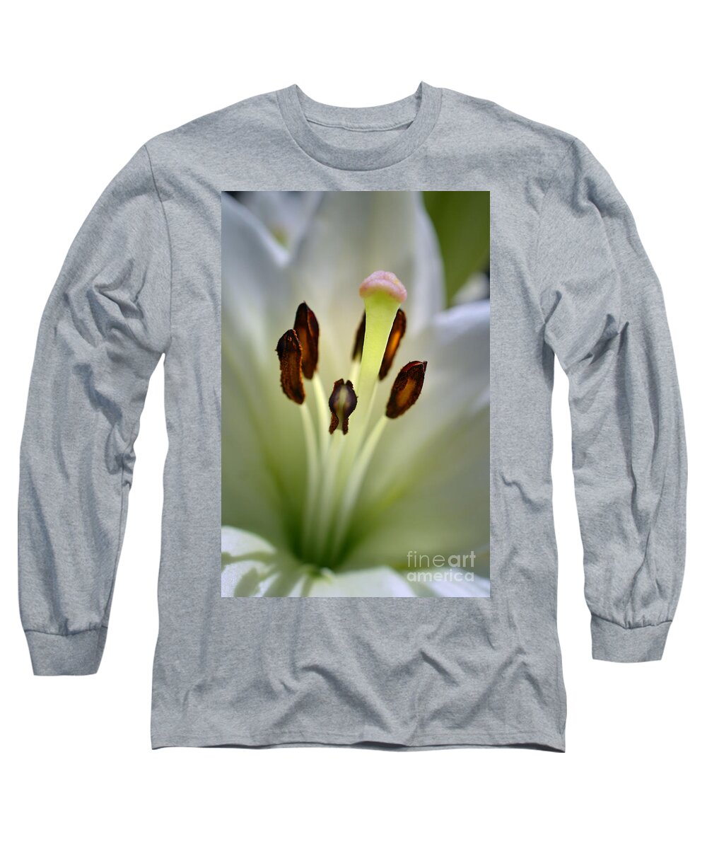 Lily Long Sleeve T-Shirt featuring the photograph Inner self by Deb Halloran