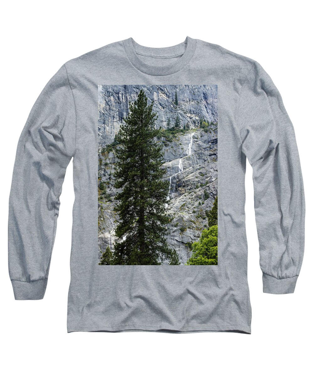 Yosemite Long Sleeve T-Shirt featuring the photograph Just a Trickle by Weir Here And There