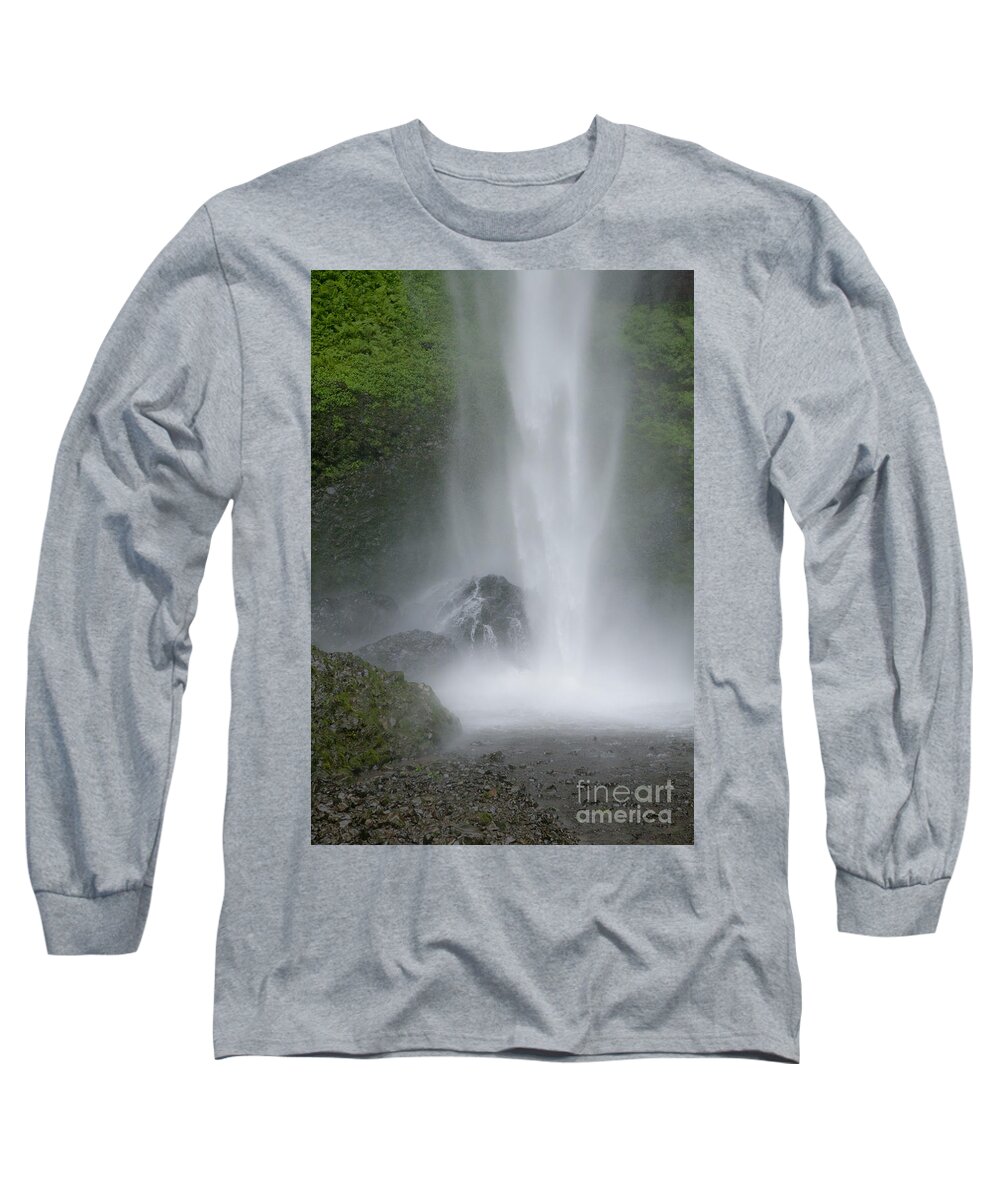 Waterfall Long Sleeve T-Shirt featuring the photograph Latourelle Falls 2 by Rich Collins