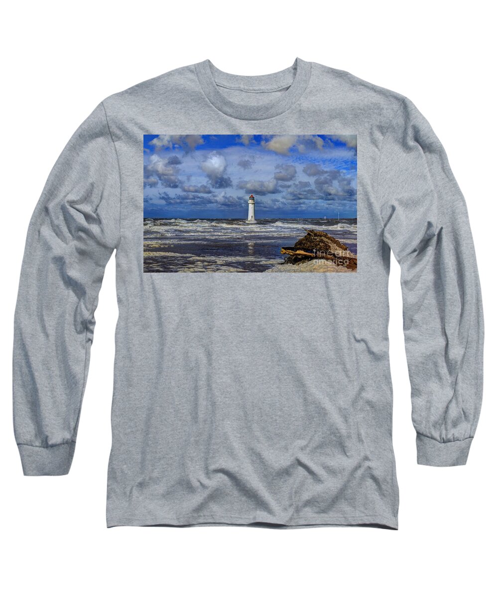 Lighthouse Long Sleeve T-Shirt featuring the photograph Lighthouse by Spikey Mouse Photography