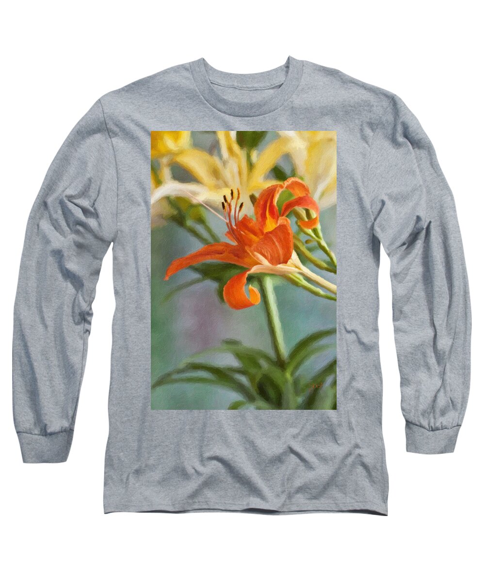 Bloom Long Sleeve T-Shirt featuring the photograph Lily by Jack Milchanowski