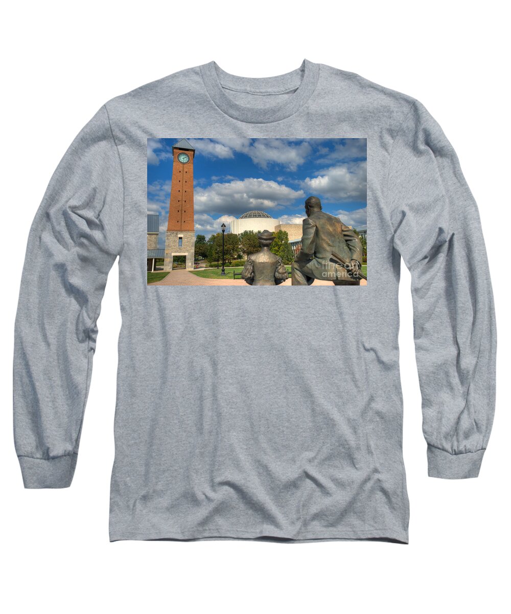Campus Long Sleeve T-Shirt featuring the photograph Look what they built for us Kitty by Mark Dodd