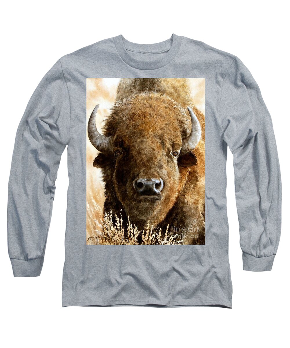 Watercolor Long Sleeve T-Shirt featuring the painting Manifest Destiny SOLD by Sandy Brindle