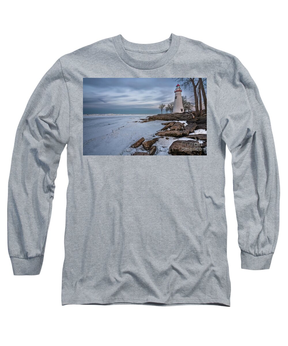 Marblehead Long Sleeve T-Shirt featuring the photograph Marblehead Lighthouse by James Dean