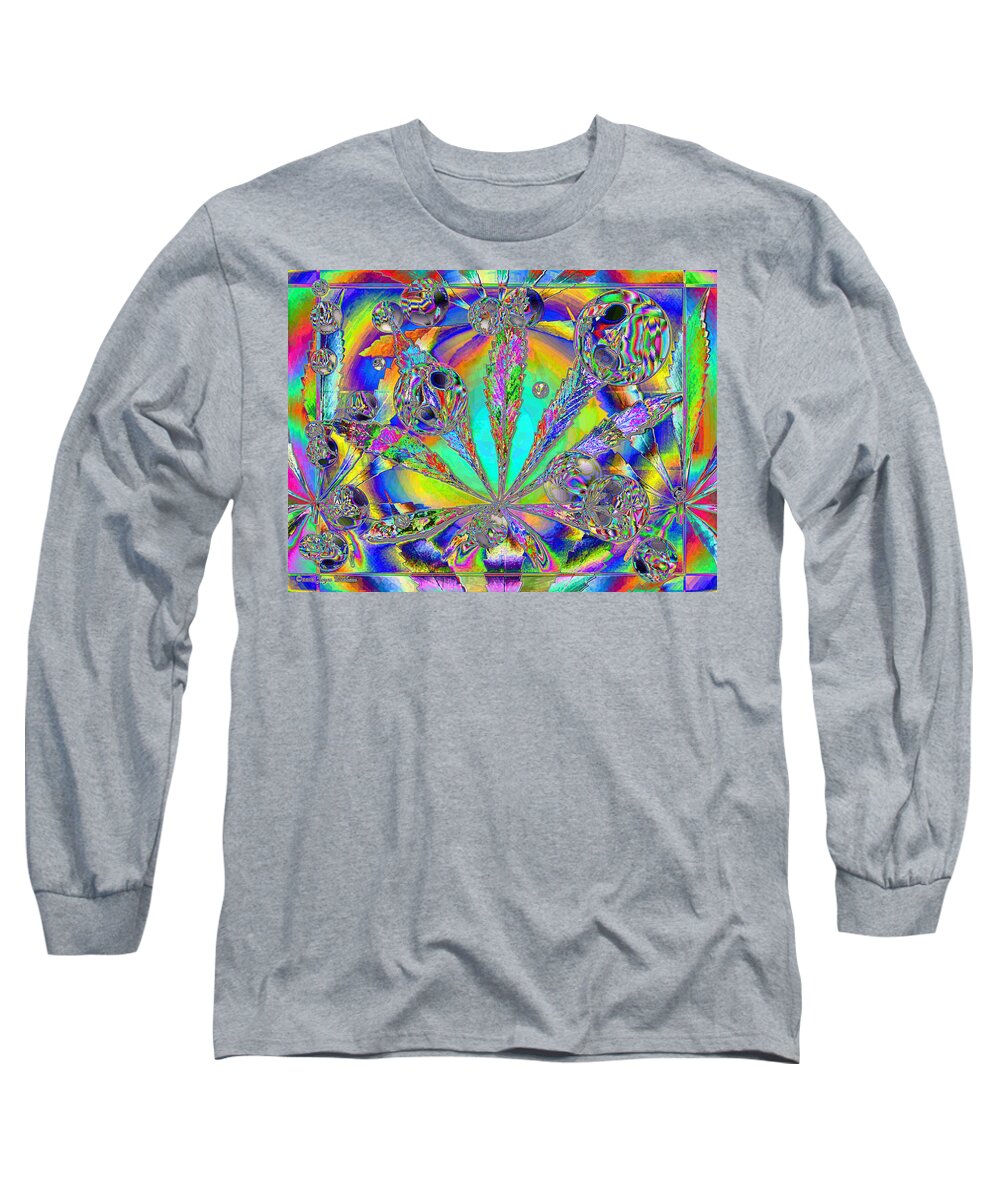 Marijuana Long Sleeve T-Shirt featuring the digital art Medicinal One by Joyce Dickens