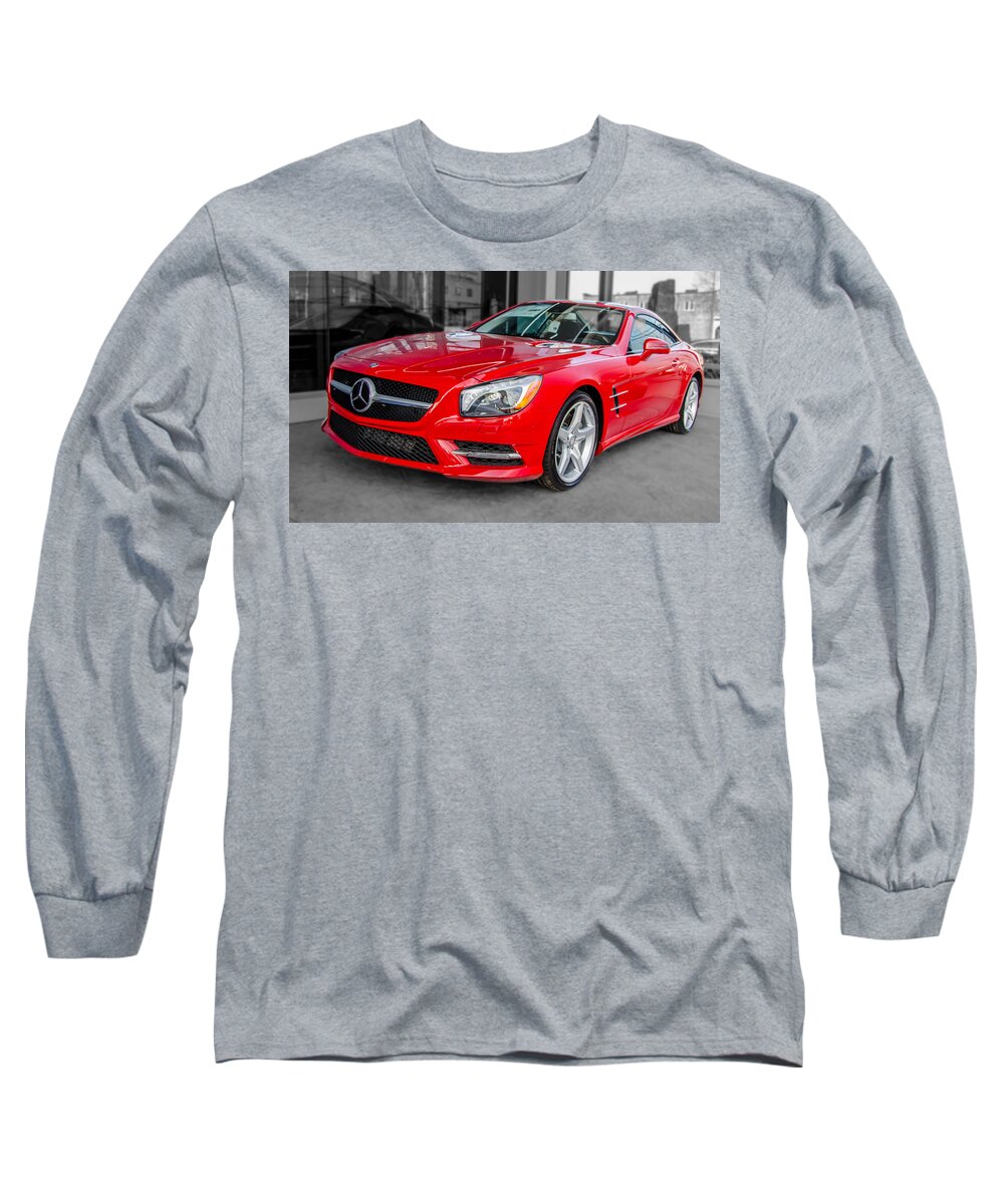 Automobile Long Sleeve T-Shirt featuring the photograph Mercedes SL550  7D01718 by Guy Whiteley