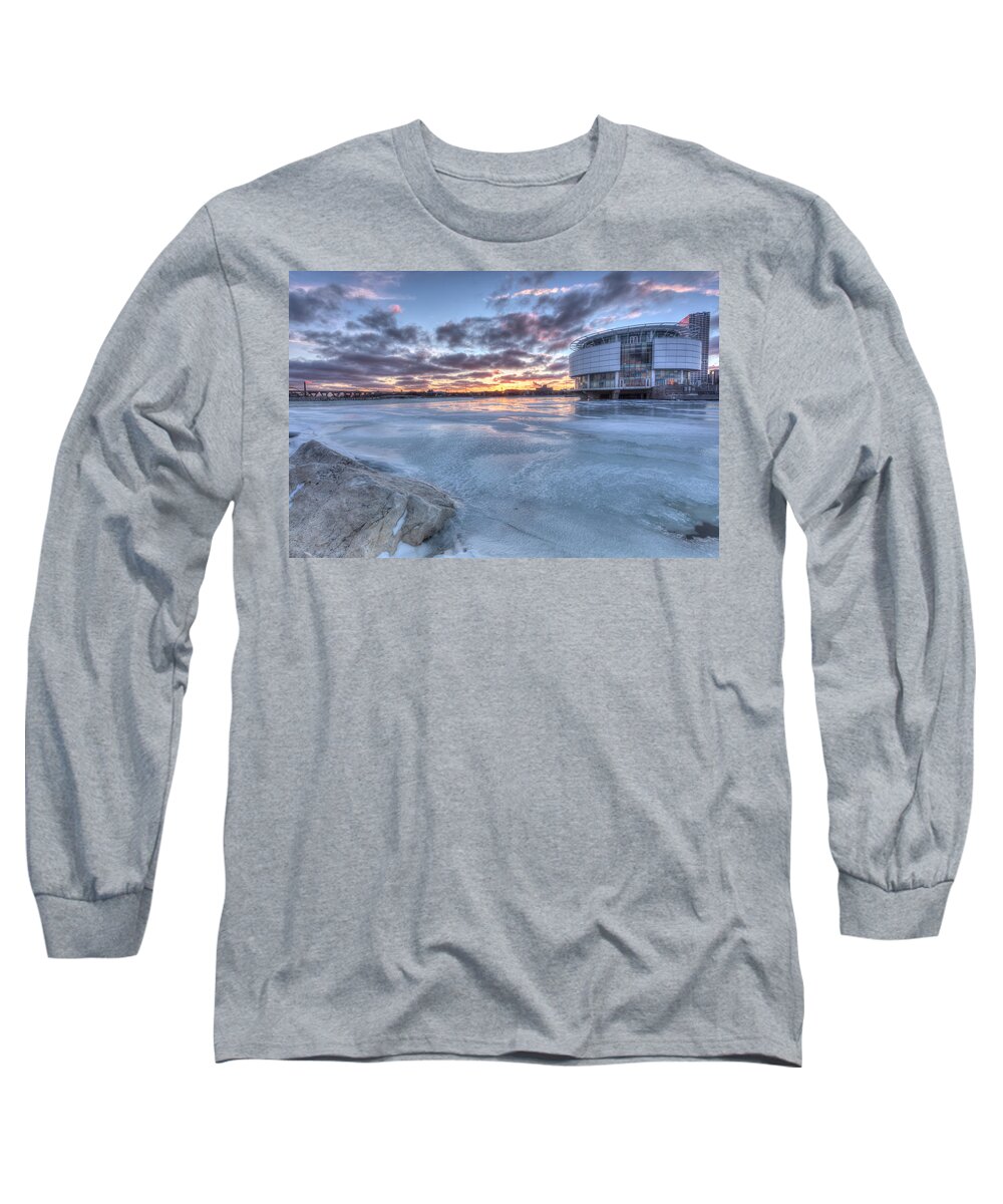 Lakefront Long Sleeve T-Shirt featuring the photograph Milwaukee Sunset by Paul Schultz