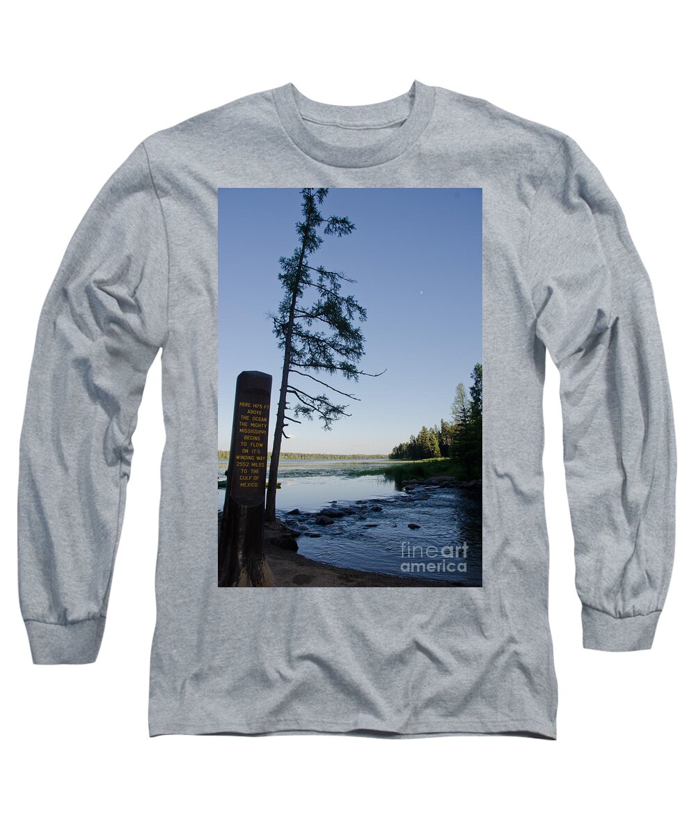 Itasca Long Sleeve T-Shirt featuring the photograph Mississippi Headwaters by Cassie Marie Photography