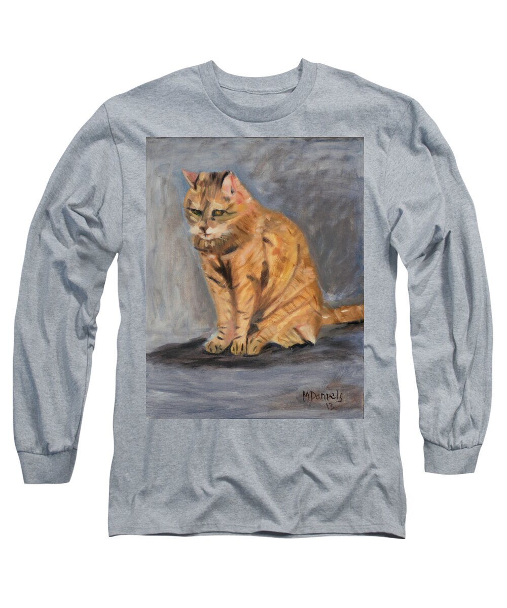 Animal Long Sleeve T-Shirt featuring the painting Misty by Michael Daniels