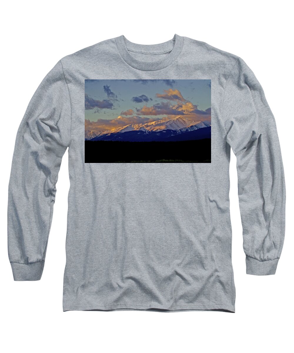Colorado Long Sleeve T-Shirt featuring the photograph Mt Elbert Sunrise by Jeremy Rhoades