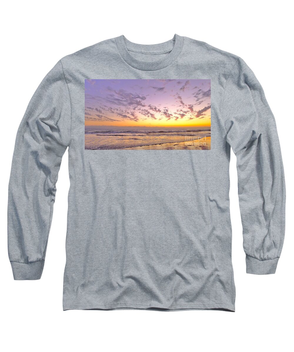 Moon Long Sleeve T-Shirt featuring the photograph New Moon by Parrish Todd