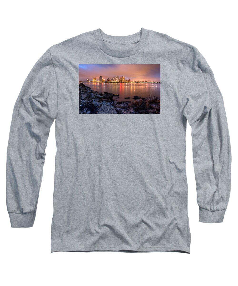 New Orleans Long Sleeve T-Shirt featuring the photograph New Orleans Skyline by Tim Stanley