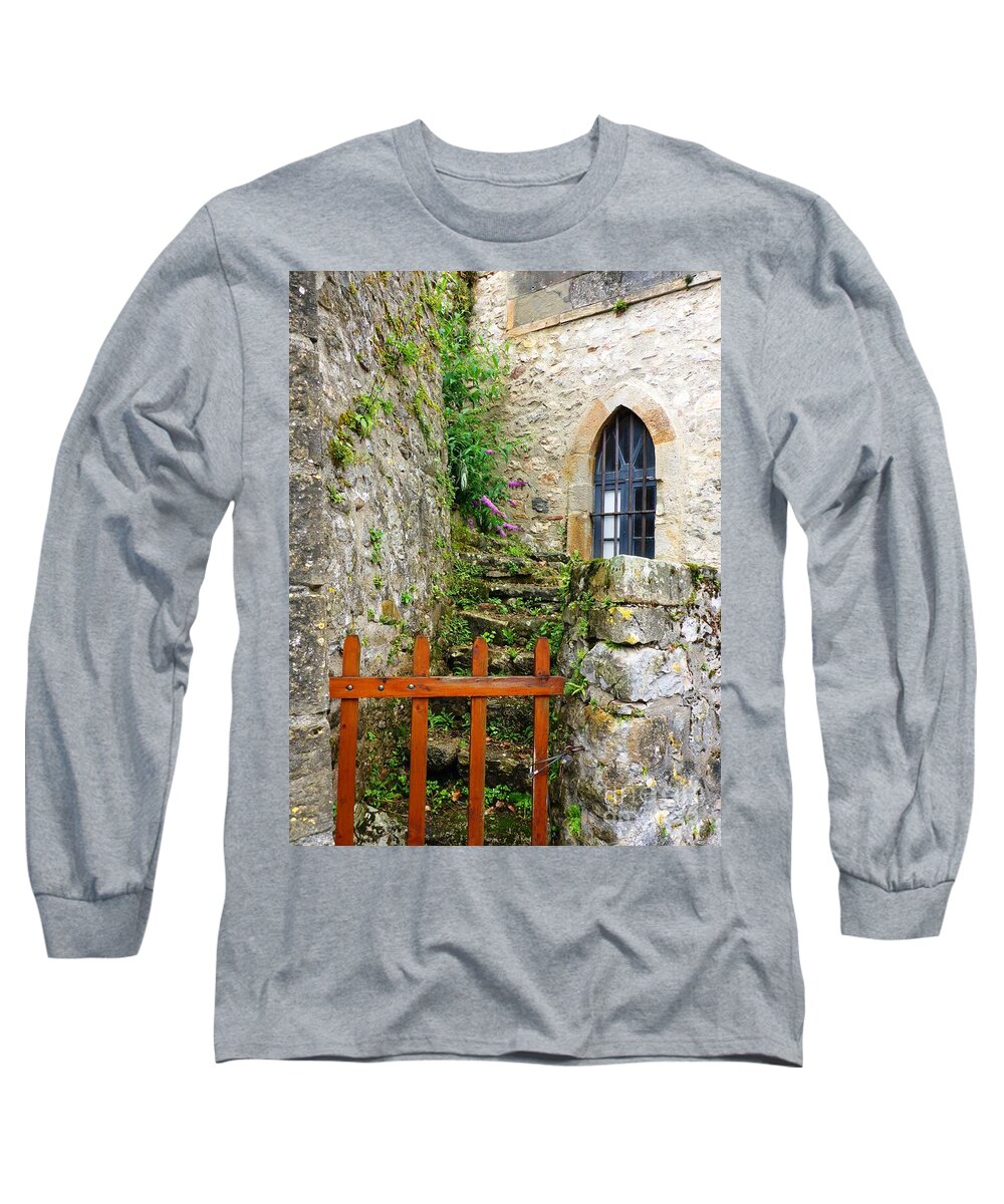 Window Long Sleeve T-Shirt featuring the photograph No Entry by Cristina Stefan