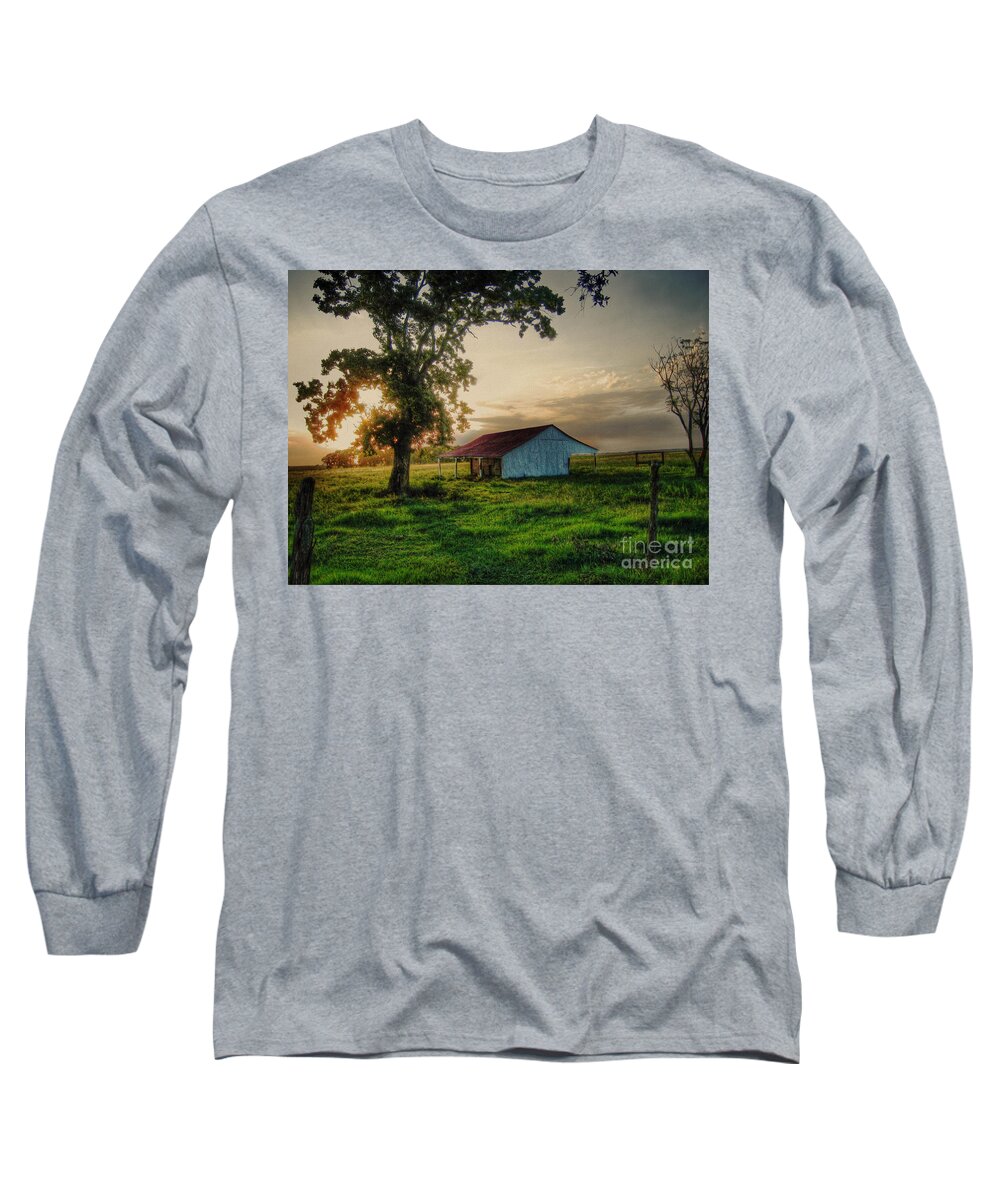 Old Long Sleeve T-Shirt featuring the photograph Old Shed by Savannah Gibbs