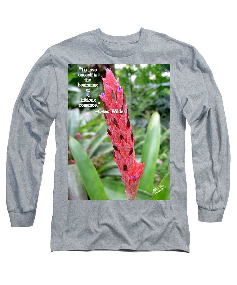 Flower Photograph Long Sleeve T-Shirt featuring the photograph Oscar Wilde by Michele Penn