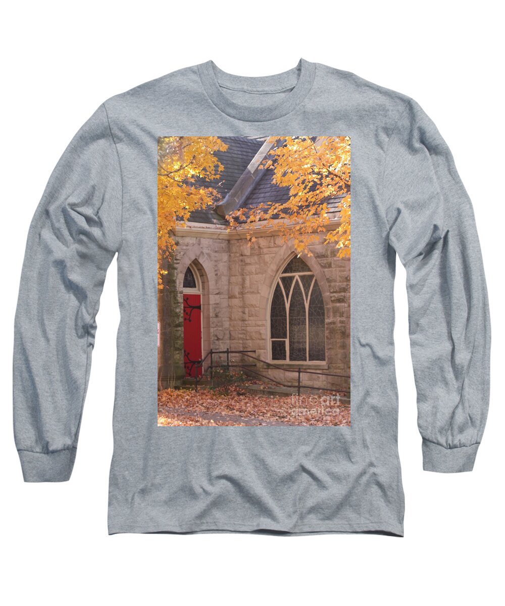 Ottumwa Long Sleeve T-Shirt featuring the photograph Ottumwa Church by Kathryn Cornett