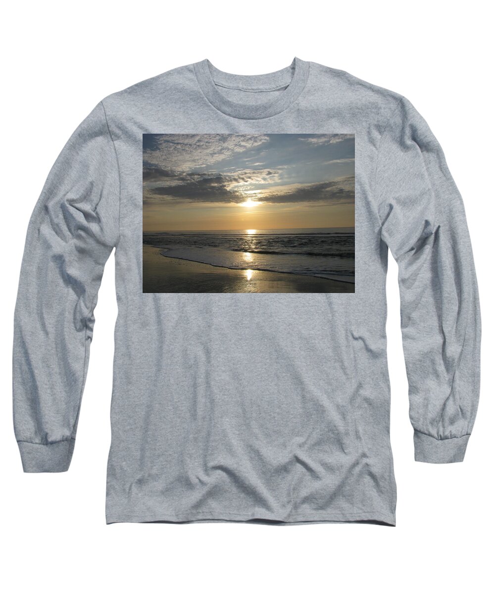 Landscape Long Sleeve T-Shirt featuring the photograph Pastel Sunrise by Ellen Meakin