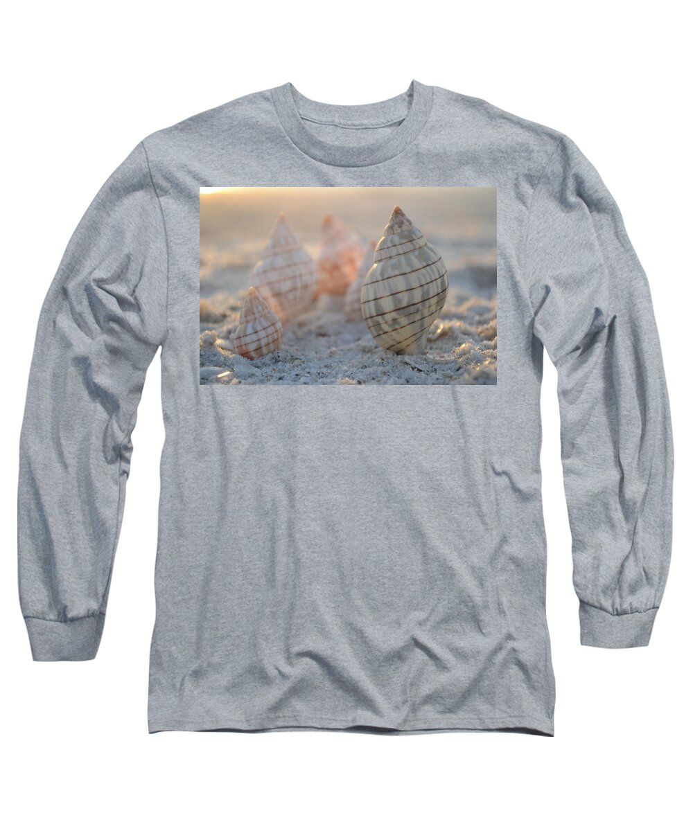 Seashell Long Sleeve T-Shirt featuring the photograph Patience and Faith by Melanie Moraga