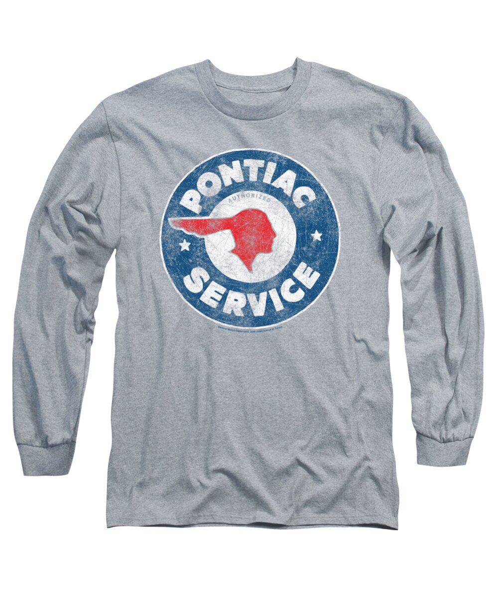  Long Sleeve T-Shirt featuring the digital art Pontiac - Vintage Pontiac Service by Brand A