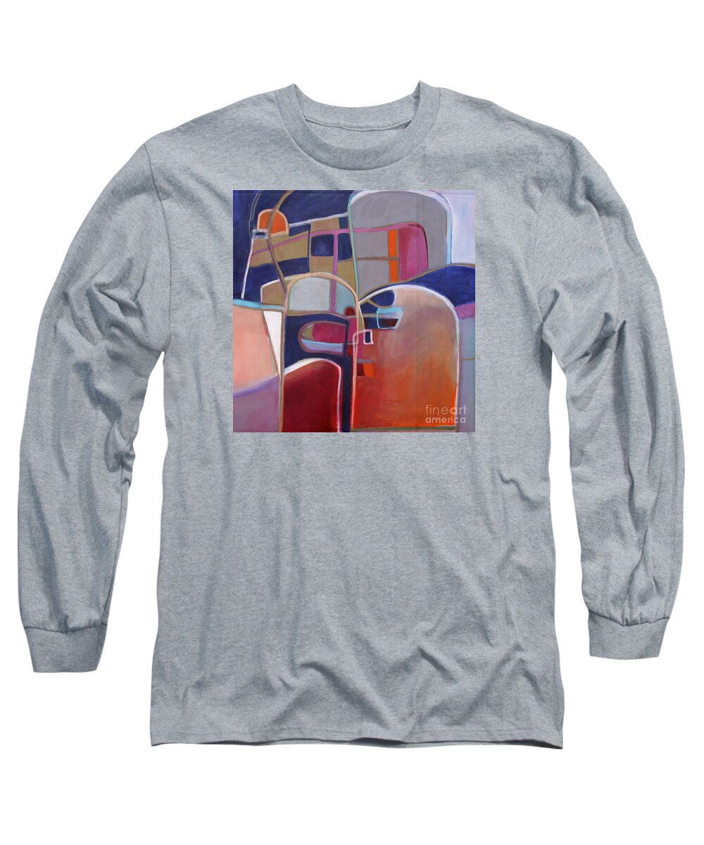 Doors Long Sleeve T-Shirt featuring the painting Portal No. 3 by Michelle Abrams