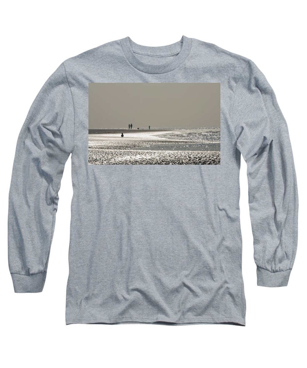 Seaside Long Sleeve T-Shirt featuring the photograph Quick silver by Spikey Mouse Photography
