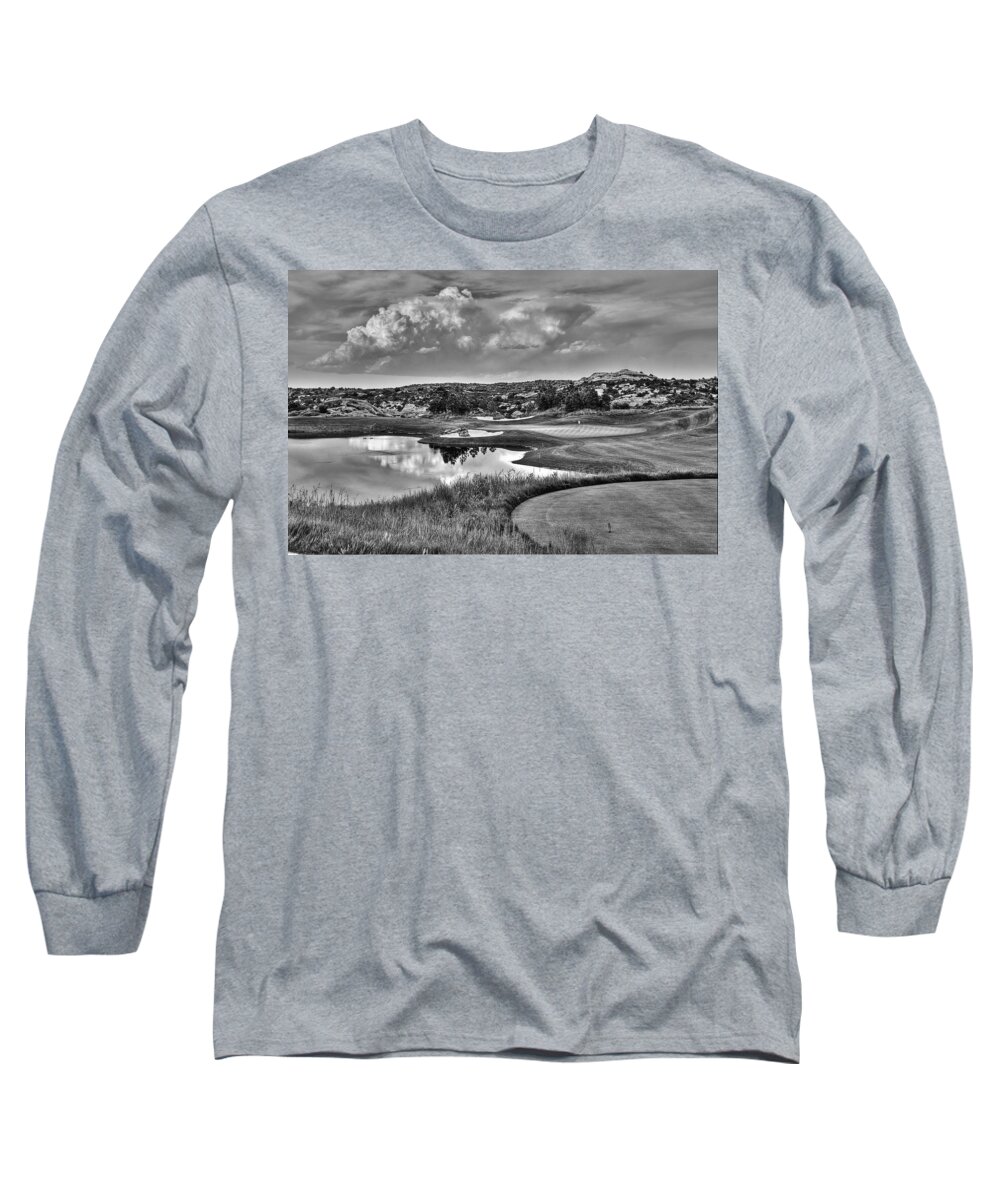Ravenna Golf Course In Black And White Long Sleeve T-Shirt featuring the photograph Ravenna III Black and White by Ron White