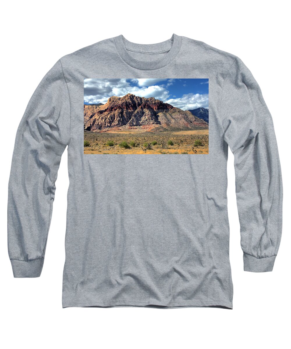 Rock Long Sleeve T-Shirt featuring the photograph Red Rock by Andrea Platt