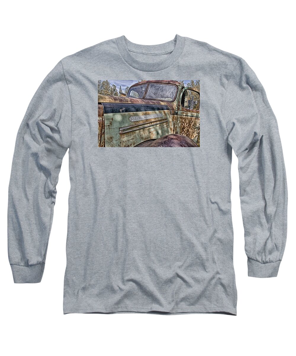 Mining Vehicle Long Sleeve T-Shirt featuring the photograph Remembering Glory Days by Gary O'Boyle