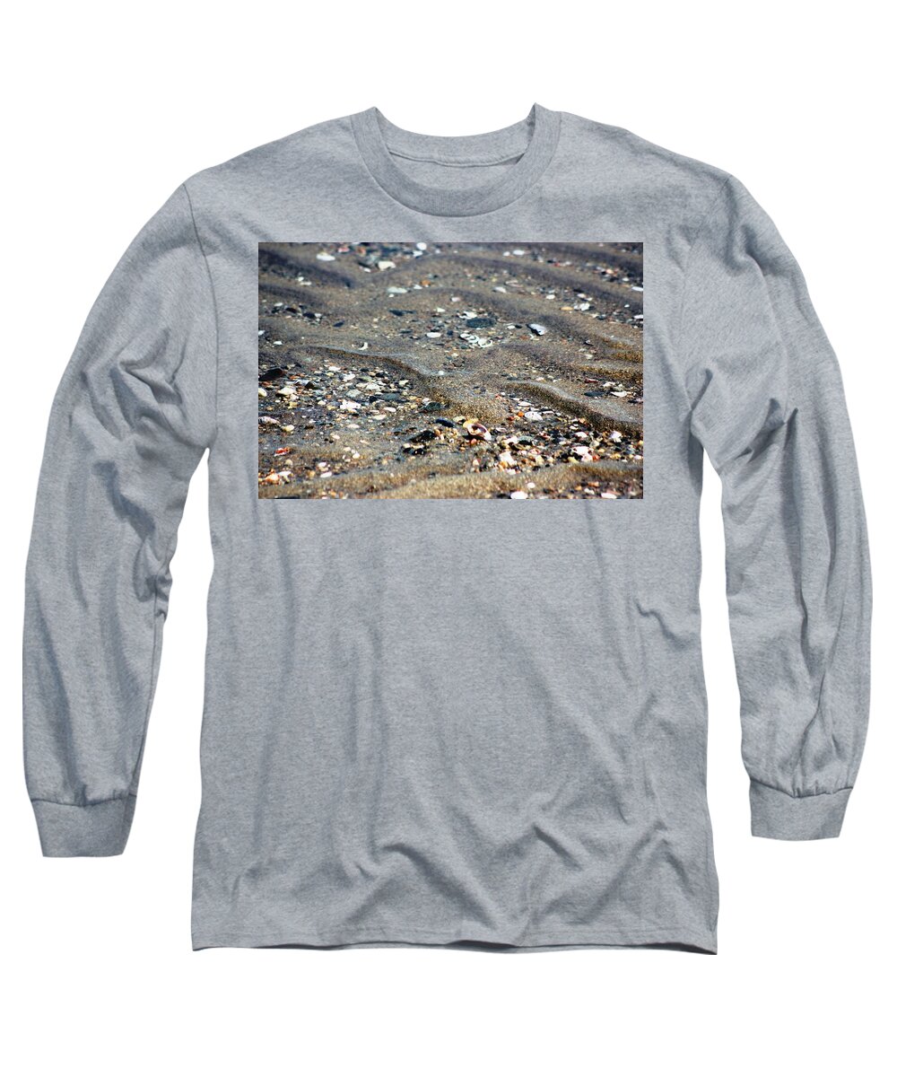 Sand Long Sleeve T-Shirt featuring the photograph Ripples In The Sand by Judy Palkimas