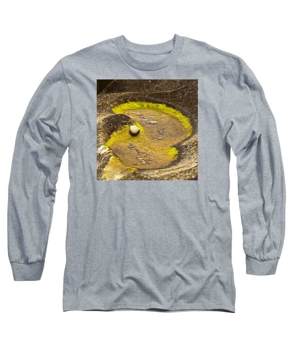 Water And Rock Photographs Long Sleeve T-Shirt featuring the photograph Rock Pool by David Davies