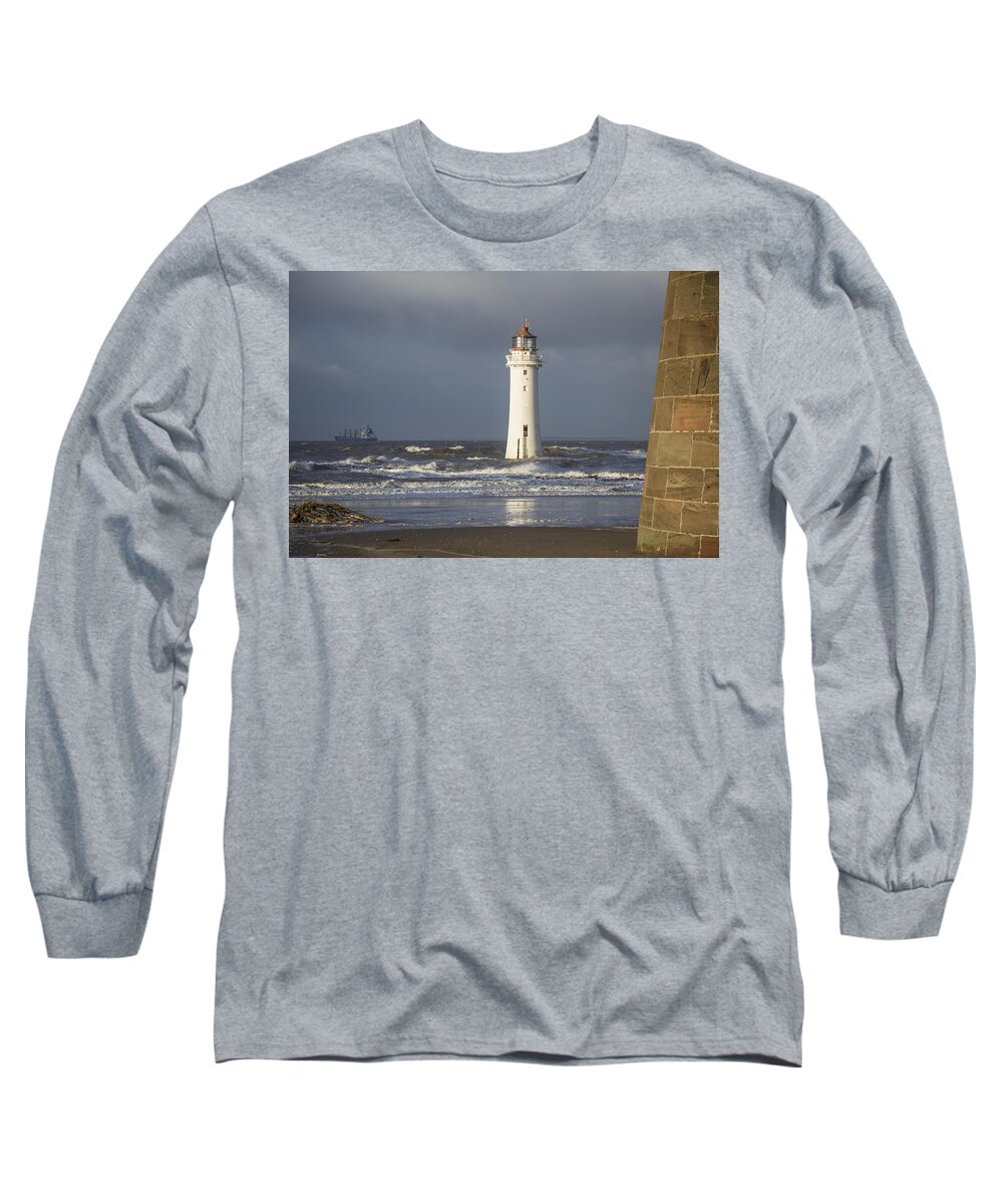 Sea Long Sleeve T-Shirt featuring the photograph Safely Past by Spikey Mouse Photography
