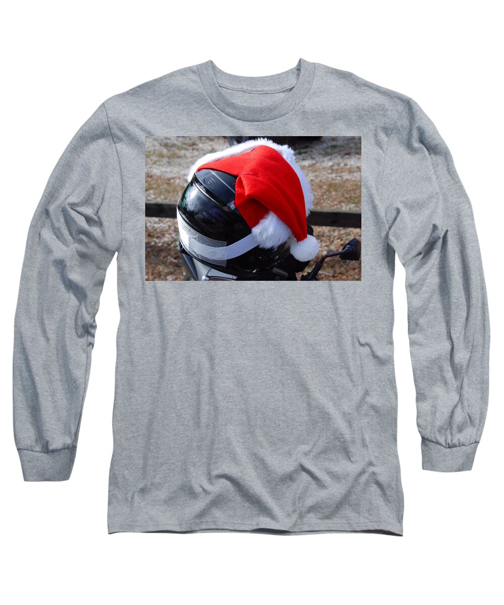Christmas Long Sleeve T-Shirt featuring the photograph Safety First Santa by John Schneider