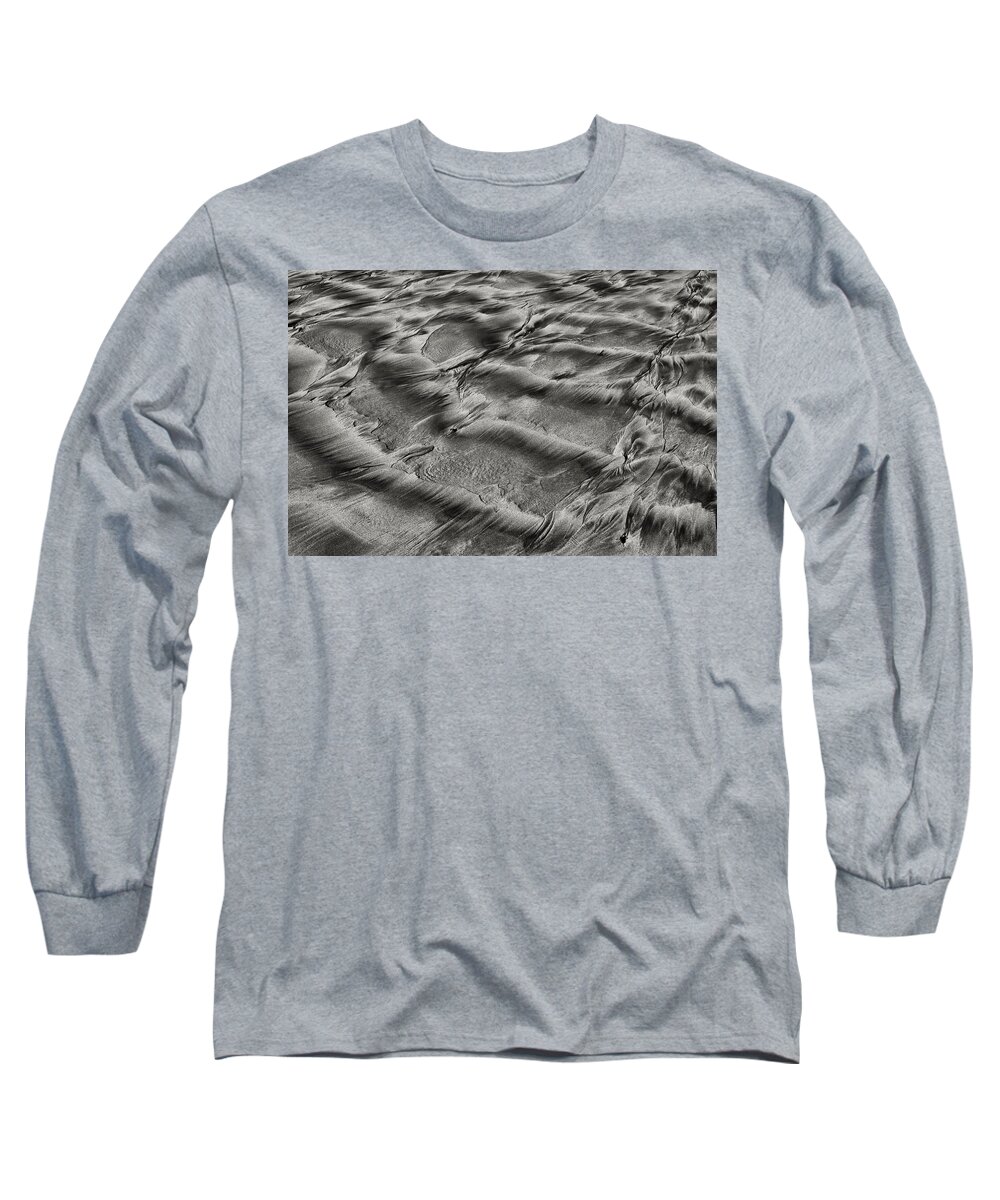 Sand Long Sleeve T-Shirt featuring the photograph Sand Patterns 1 by Robert Woodward