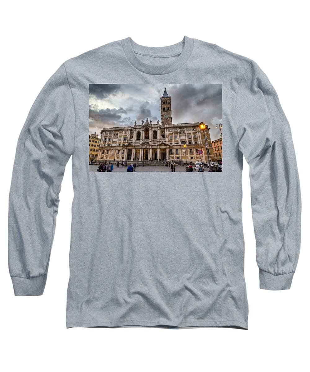 Santa Long Sleeve T-Shirt featuring the photograph Santa Maria Maggiore by Pablo Lopez