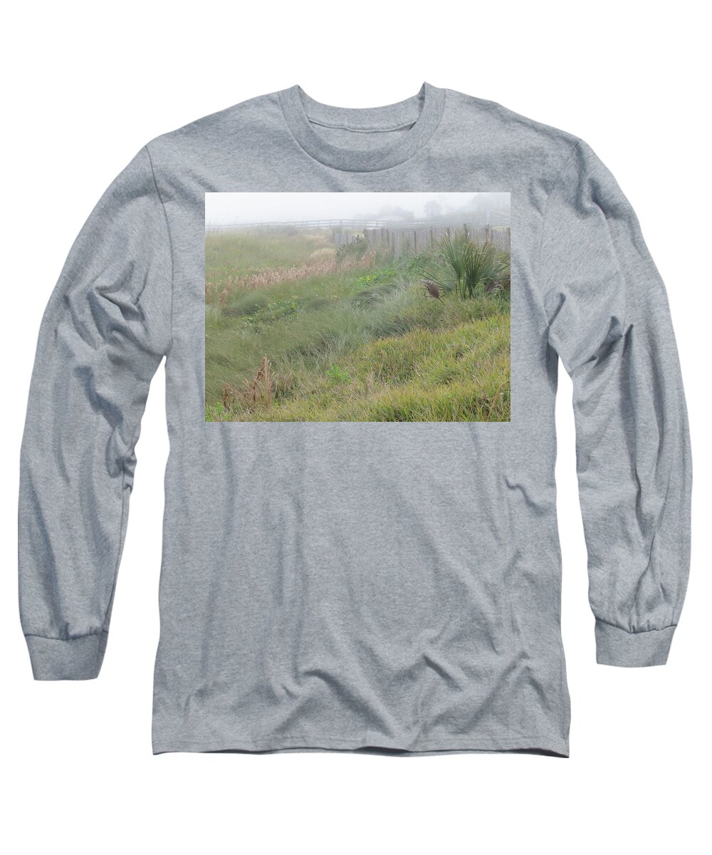 Nature Long Sleeve T-Shirt featuring the photograph Seaside Dune Grasses II by Ellen Meakin