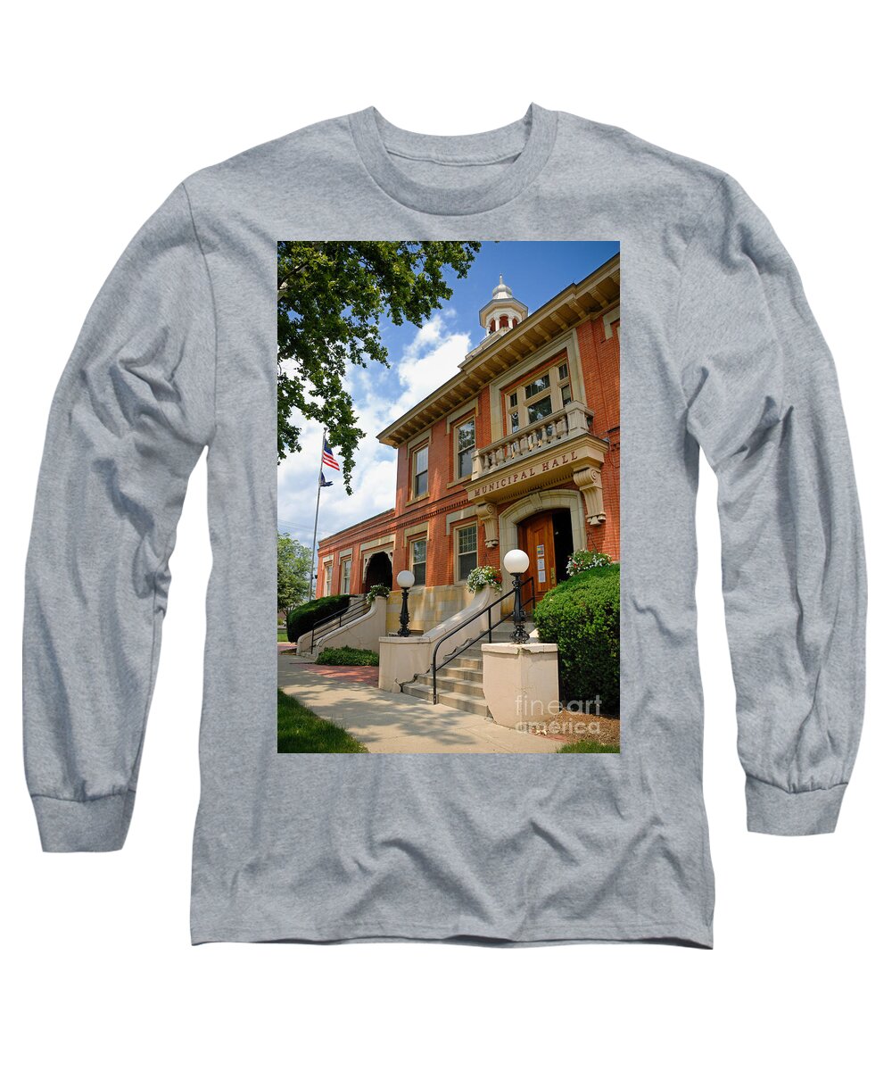 Allegheny County Long Sleeve T-Shirt featuring the photograph Sewickley Municipal Hall by Amy Cicconi