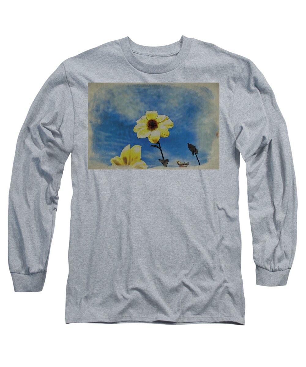 Flowers Long Sleeve T-Shirt featuring the photograph Sky Full of Sunshine by Spencer Hughes