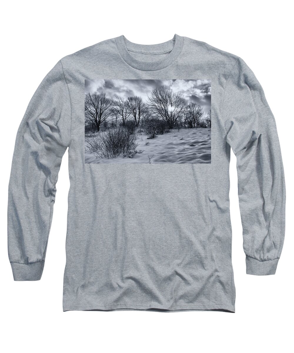 Cold Long Sleeve T-Shirt featuring the photograph Snowland by Mike Santis