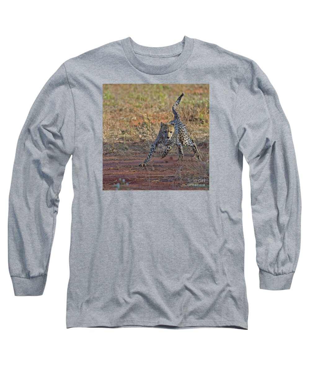 Festblues Long Sleeve T-Shirt featuring the photograph Spotted Energy... by Nina Stavlund